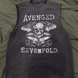 Avenged Sevenfold Black Muscle Tee